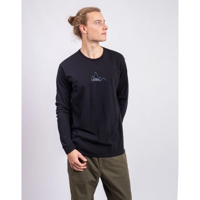 Patagonia L/S Berm Logo Responsibili-Tee čierne