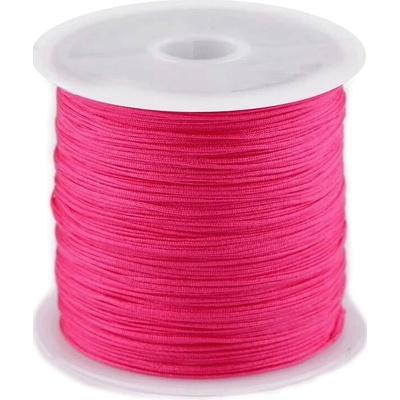 Šňurka na dozdobení účesu - polyester, 0,5mm, 25m Barva: růžová