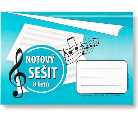 BOBO Notový sešit A5
