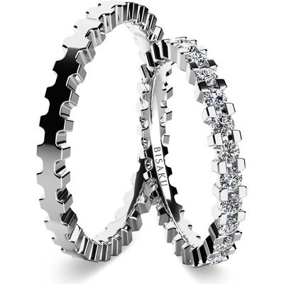 Bisaku Snubní Zane BIS BD28WG Stříbrná