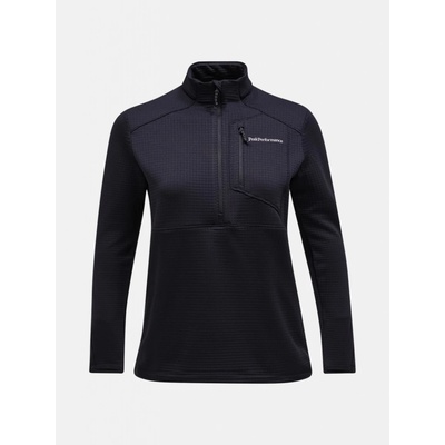 Peak Performance mikina W TRAIL POLARTEC HALF ZIP BLACK