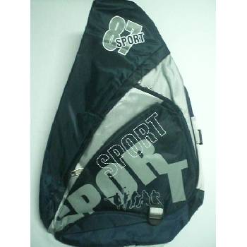 Ученическа раница, за едно рамо, триъгълна, синя