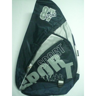 Ученическа раница, за едно рамо, триъгълна, синя