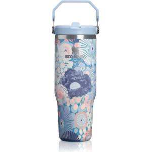 STANLEY IceFlow Flip Straw 2.0 Tumbler неръждаема термобутилка за вода blue dream wildflower