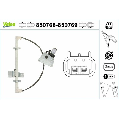 Mechanizmus zdvíhania okna VALEO 850768
