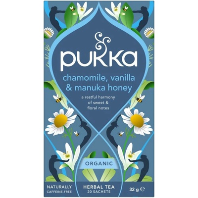 PUKKA BIO HEŘMÁNEK VANILKA MED 20 SÁČKŮ