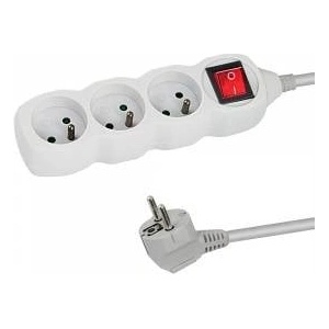 Esperanza power strip 3 sockets switch 1.5m white