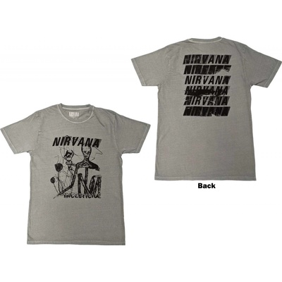 Nirvana tričko Incesticide Stacked Logo zelené
