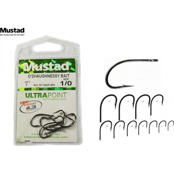 Mustad O´shaughnessy Bait vel.1 10 ks