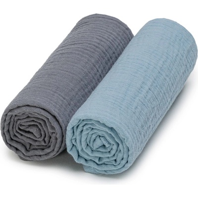 T-tomi BIO Mušelínové Grey + Blue