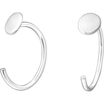 Adanito AS36989 strieborné náušnice krúžky