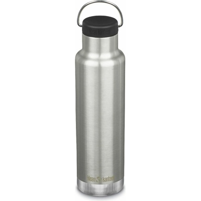 Klean Kanteen Insulated Classic 20oz w/Loop Cap Brushed Stainless 592 ml