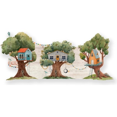 Little Nice Things Зелена детска закачалка за стена Tree House - Little Nice Things (6039694)