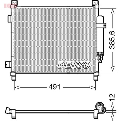 Kondenzátor, klimatizace DENSO DCN46031