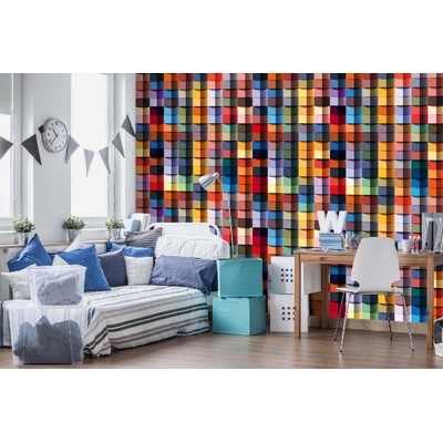 DIMEX ART Самозалепваща се флизелинова фототапета геометрична структура 375 x 250 см