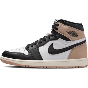 Nike Air Jordan 1 High Shoes White/Latte