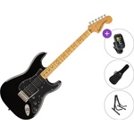 Squier Classic Vibe '70s Stratocaster HSS MN Basic SET Black Електрическа китара