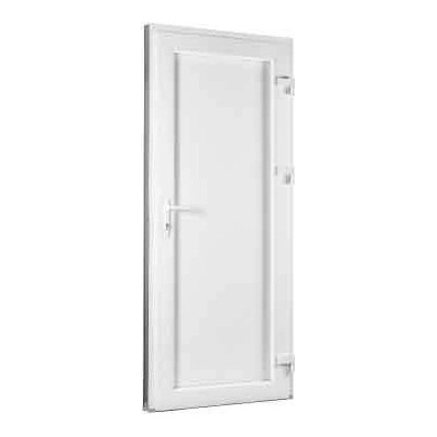 OKNA-HNED.SK Plastové dvere 90 x 205 cm (900 x 2050 mm) biele plné pravé