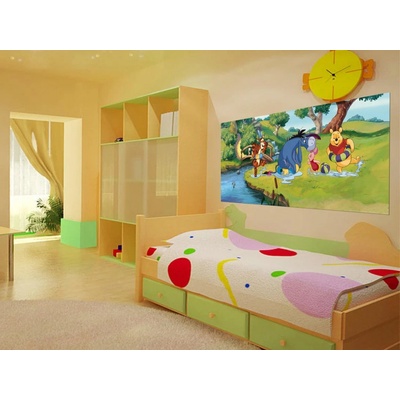 AG Design FTDNH-5315 Dětská vliesová fototapeta Medvídek Pú u vody rozměry 202 x 90 cm