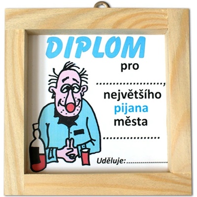 KupMa Diplom pre najväčšieho pijana mesta CZ