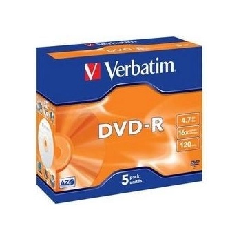 Verbatim DVD-R (5-pack)Jewel/16x/4.7GB (43519)