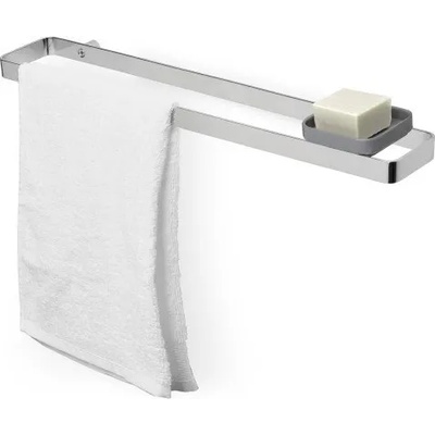 Umbra Стенна закачалка за кърпи и поставка за аксесоари umbra scillae - цвят хром (umbra 1009273-158)