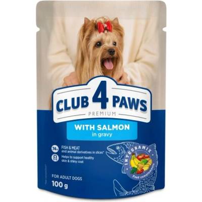 Club4Paws Premium Adult Mini S lososem v omáčce 100 g