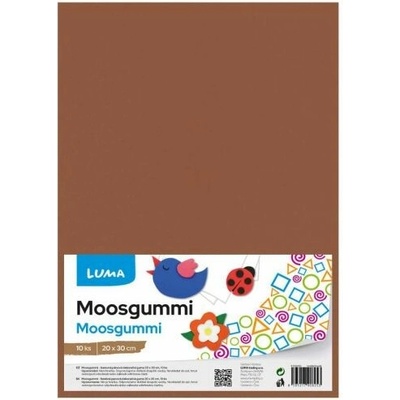 Moosgummi Luma A4, hnědá, 10ks