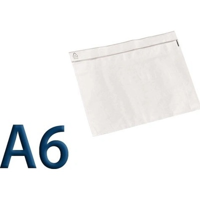 Obálka priehľadná samolepiaca C6, pre doklady formátu A6