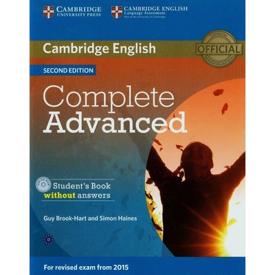 Complete Advanced 2nd Edition Student's Book with Answers & CDROM BrookHart Guy & Haines Simon