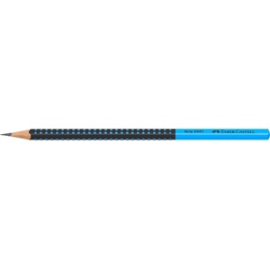 Faber-Castell Grip 2001 триъгълен двуцветен черен/син графитен молив HB FC517010 (FC517010)