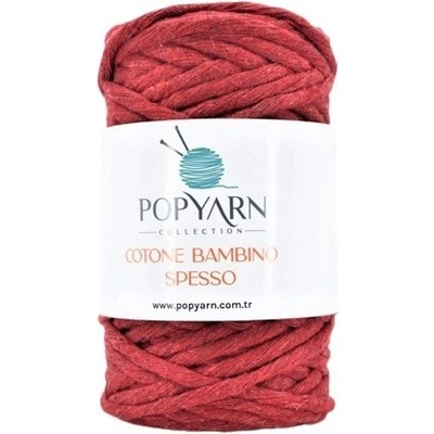 POPYARN Příze Cotone bambino spesso B226 - červená, 250g 75m