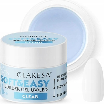 Claresa Soft easy Builder stavební gel clear 12 g