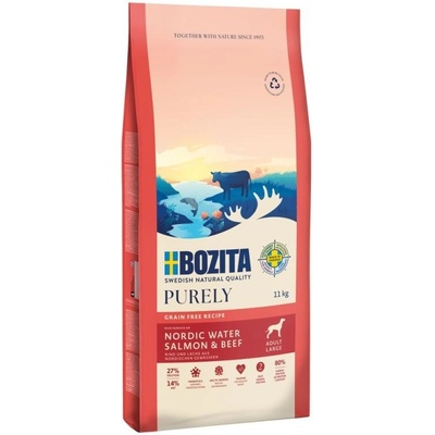 Bozita Purely Dog Adult Large Salmon Beef 11 kg