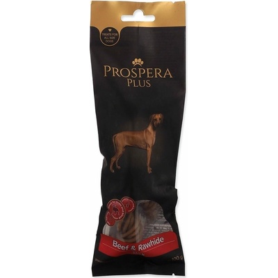 Prospera Pochoutka Prospera Plus Hovězí a surová kůže kroucená tyčinka 1 x 15 cm