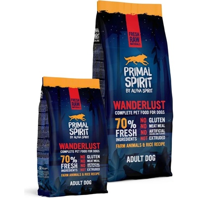 Primal Spirit Dog 70% Wanderlust 2 x 12 kg