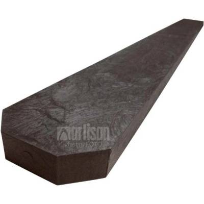 Plastové plotovky Transform tříhranné 78x21x1500, hnědé - recyklát