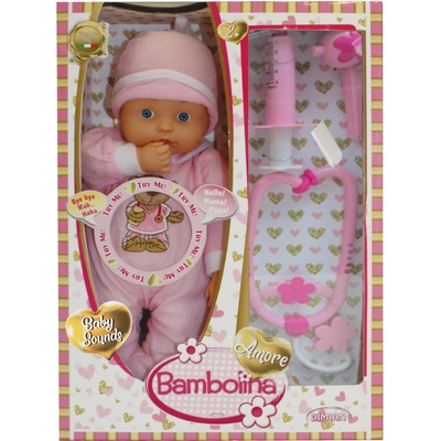 Alltoys CZ Bambolina Amore Miminko a doktorský set 33 cm