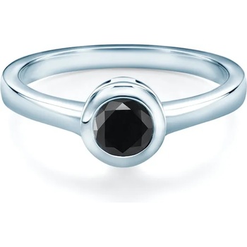 Image 1 of SAVICKI Годежен пръстен savicki: бяло злато, черен диамант