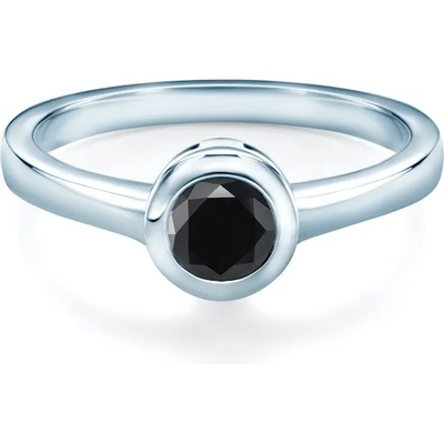 SAVICKI Годежен пръстен savicki: бяло злато, черен диамант