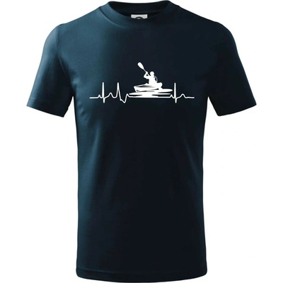 EKG kajak tričko detské tmavomodrá