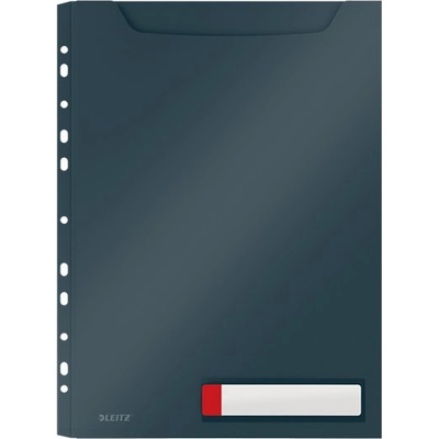 Leitz Съшиваеми генотерм LEITZ Cosy Privacy Jumbo A/4 200 микрона кадифено сиво 3 броя 46680089 (46680089)