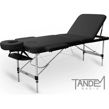 Tandem Skládací masážní lehátko Basic ALU-3 černá 195 x 70 cm 14,6 kg