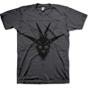 Alice In Chains Black Skull Тениска с къс ръкав Charcoal Grey L (AICTS01MC03)
