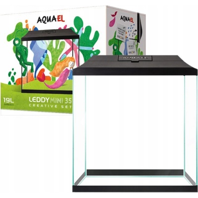 Aquael Leddy Mini 35 akvarijní set černý 19 l