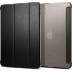 Spigen IPAD Air 11 (2025) SPIGEN SMART FOLD калъф, стоящ, активен FLIP, кожен ефект, калъф за настолен компютър, BLACK ACS02050 (ACS02050)