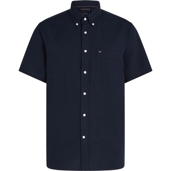 Tommy Hilfiger Риза Tommy Hilfiger Men's Seersucker Short-Sleeve Plain Shirt - Desert Sky