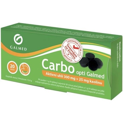 Galmed Carbo Medicinalis Opti Galmed 20 x 300 mg tabliet
