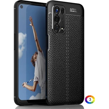 Image 1 of OPPO A54 5G / A74 5G / A93 5G Удароустойчив Litchi Skin Калъф и Протектор