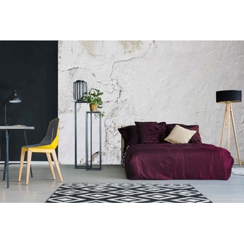 DIMEX ART s. r. o Самозалепваща се флизелинова фототапета изветряла бяла мазилка 375 x 250 см